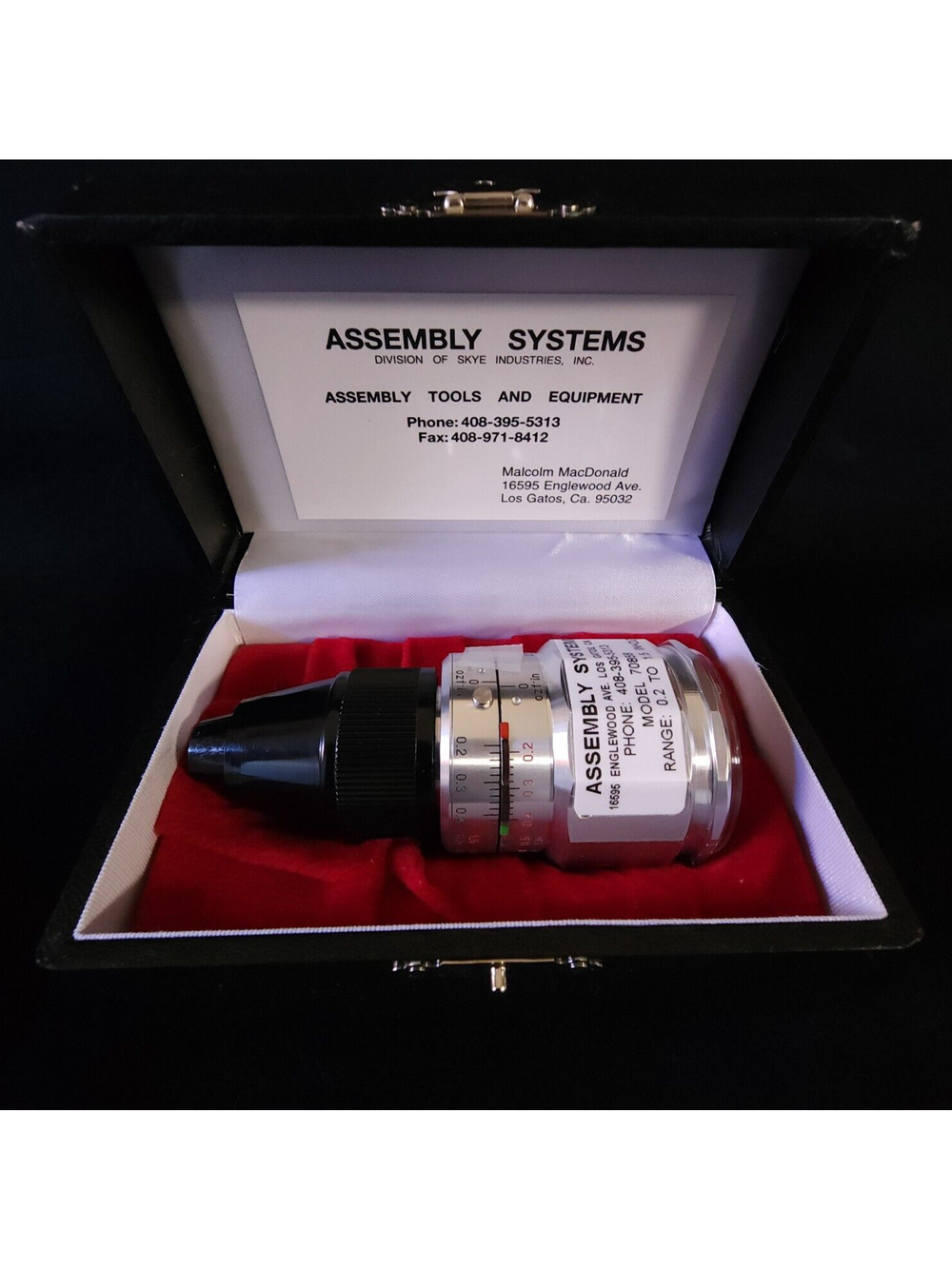 New Assembly Systems Model 70858 Torque Dial Gauge Range 0.2 to 1.5 Made Japan